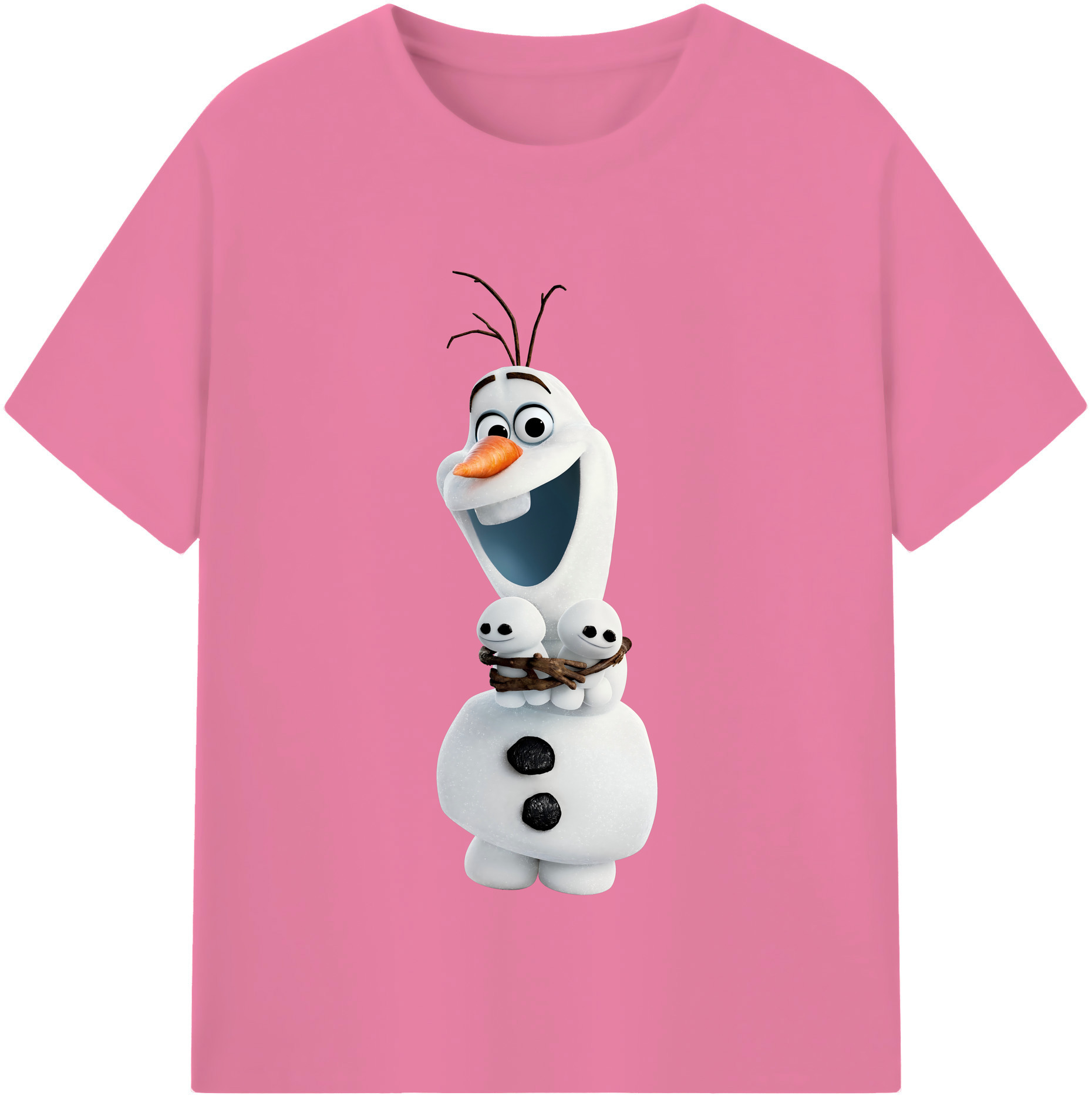 （画像用） アナと雪の女王 アンナ エルサ Frozen Anna Elsa 綿100％半袖Tシャツ（フロントプリント）